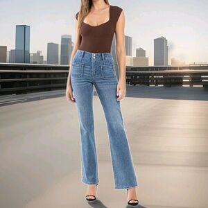 Flying Monkey Jeans Size 29 - High Rise Front Pocket W/Dart Detail Flare